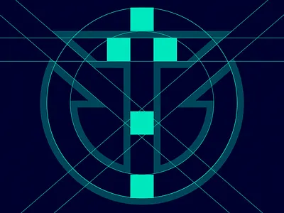 Logo Construction alignment blue branding construction design glyph identity illustrator logo mark outlines stroke