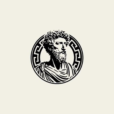 Stoic branding design flat graphic design illustration logo minimal typography vector