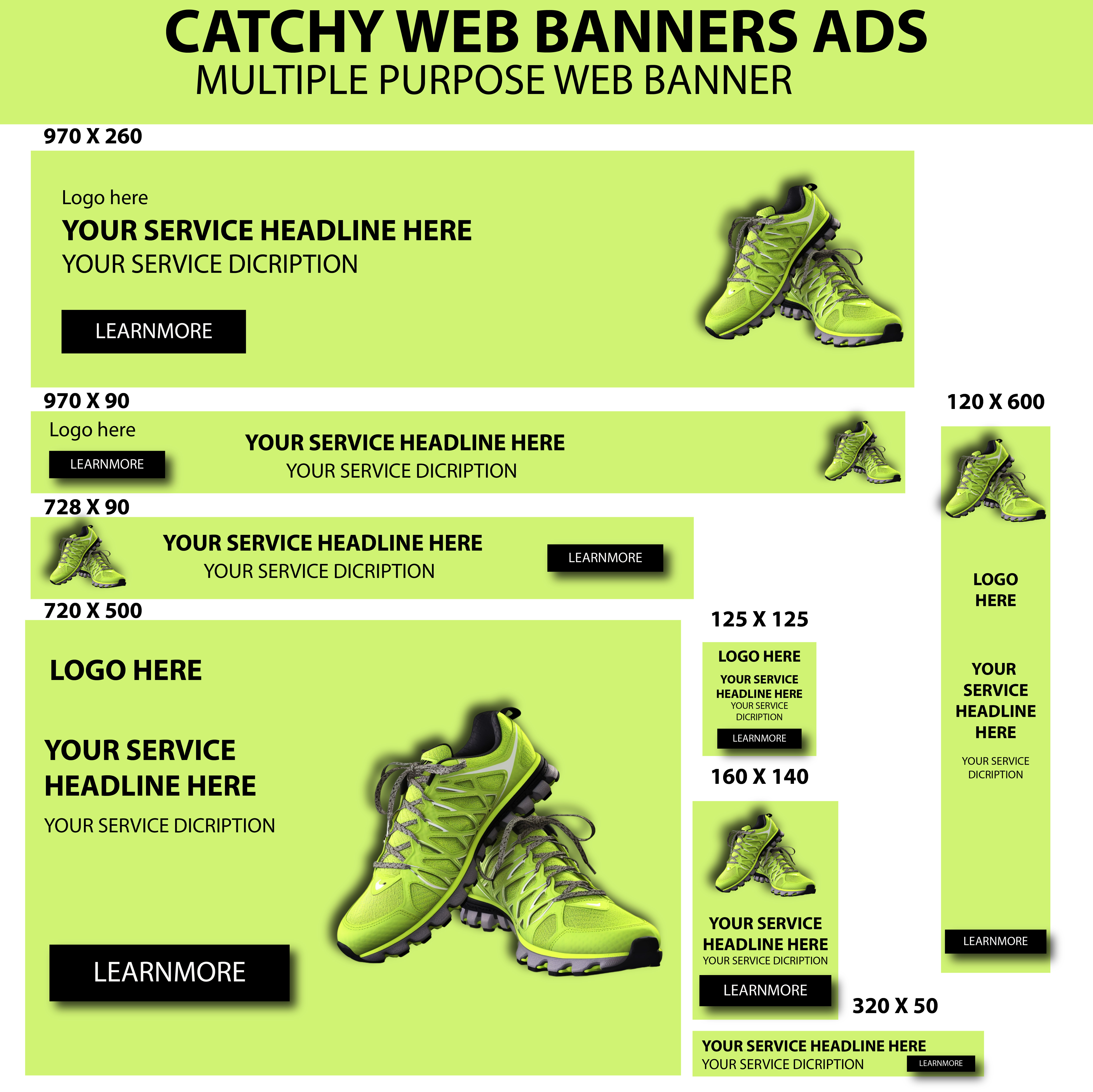 Example of Banner Ads Or Post Ads Design