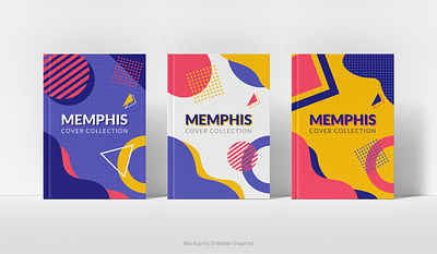 Memphis Design Cover Collection - 2 art book cover collection cover cover design free freepik graphic design memphis memphis style