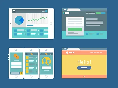Finals for new site art blueprint bulb idea illustrator light pixel ux