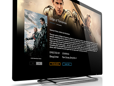 Movie Screen New Apple TV apple apple tv edge of tomorrow ios movie new tom cruise tv tvos ui