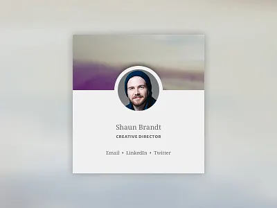 Digital Business Card bio card droid serif petala pro