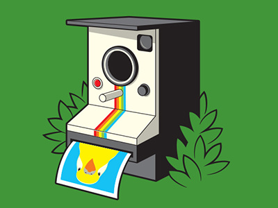 Bird Booth Tshirt birdhouse glenn jones glennz illustration illustrator polaroid tshirt vector