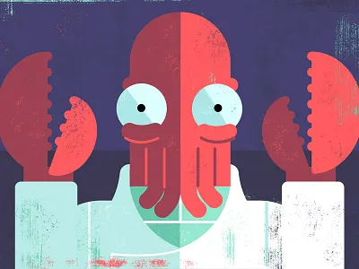 Dr. Zoidberg cartoon futurama illustration vector zoidberg