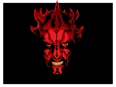 Darth Maul darth maul illustration sith star wars vector