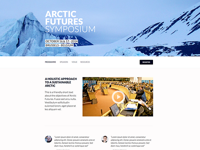 Arctic Futures Symposium design web webdesign