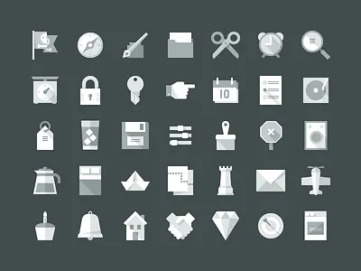 Flat Shadows free iconography icons illustration kickstarter