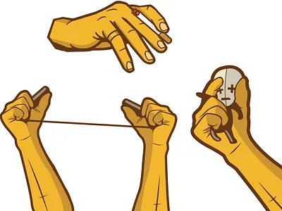 Hands hand illustration rough sketch vector wacom