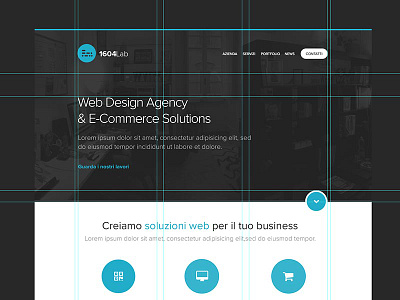 1604lab Home Page Design corporate home homepage web webagency webdesign