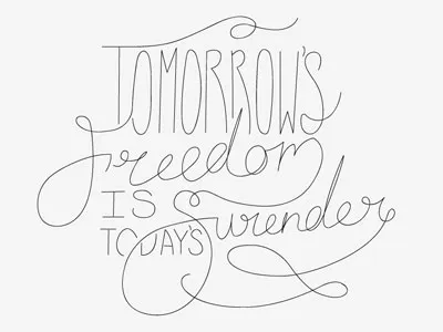 Freedom/Surrender wip all sons and daughters freedom lettering lyrics phrase sons wip