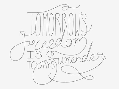 Freedom/Surrender wip all sons and daughters freedom lettering lyrics phrase sons wip