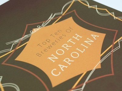 North Carolina Breweries beer book breweries catalog design editorial print