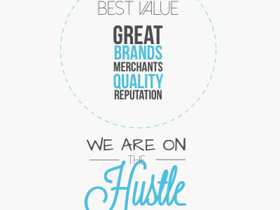 Work Values flat simple typography