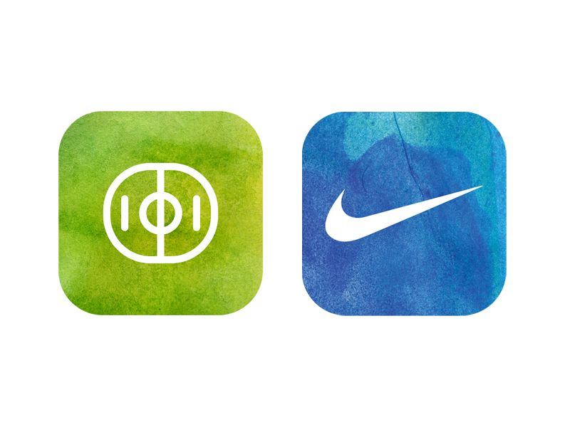 Example of Nike soccer icons