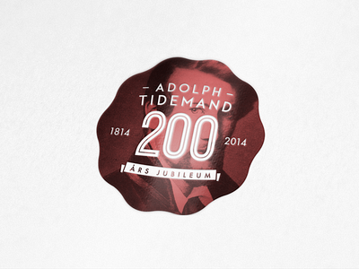 Adolph Tidemand 200 200 anniversary logo mandal mark norway tidemand