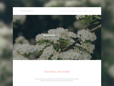 New Makehook agency clean css html interface minimal portfolio responsive site web webdesign website