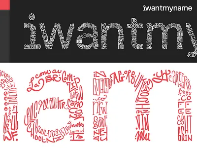 iwantmyname Domain Registrar cloud design illustration kevin layshock lettering logo