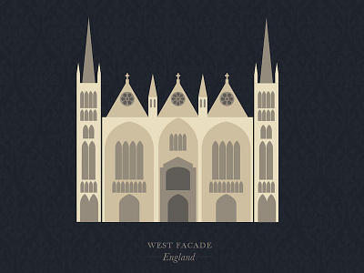 West Facade architecture graphic design poster school project typography