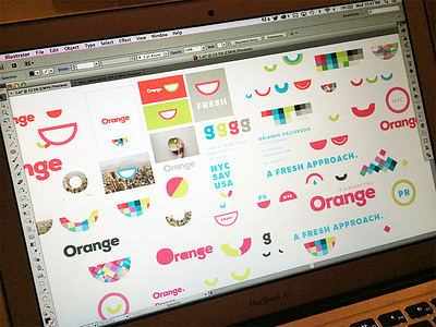 Branding Artboard branding focus lab identity logo design orange