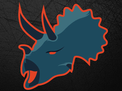 Triceratops Head Logo icon logo