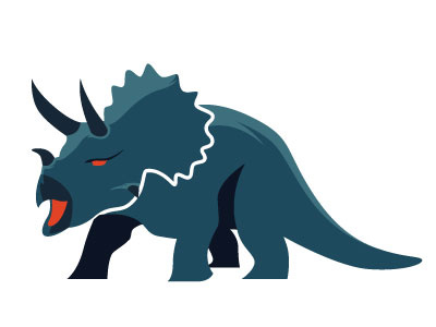 Triceratops Logo icon logo