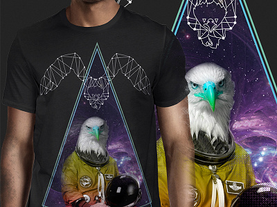 EAGLE SPACE galaxy space stars tee tshirt