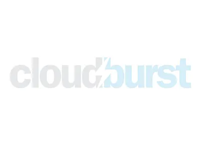Cloudburst cloudburst logo typography