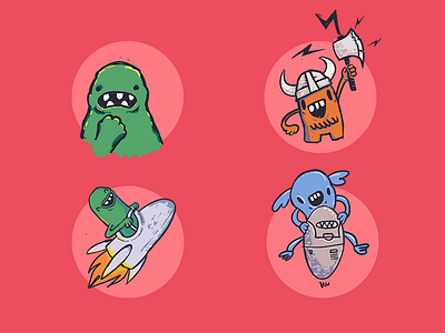 Introducing the team branding character illustration robot rocket success viking