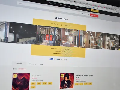 A.Movie Cinema/Movie Template cinema design html movie template theater themeforest ticket ui ux web web design