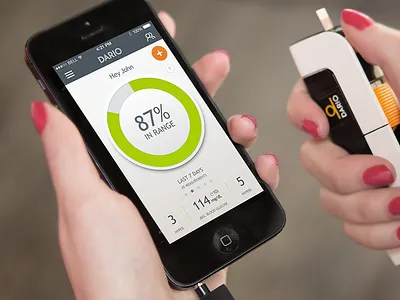 Dario measurement screen app dario flat health input ios medical ui