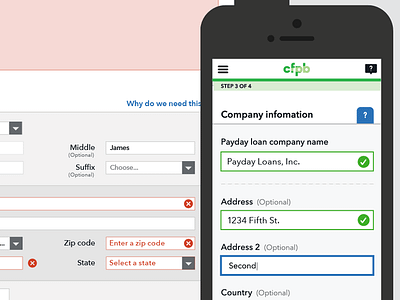 Complaint Form field validation complaint error form government mobile success ui validation