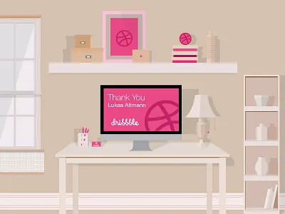 Thank You debuts flat illustration invite thank you work place