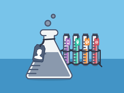 Social Chemistry chemistry flat illustration social user