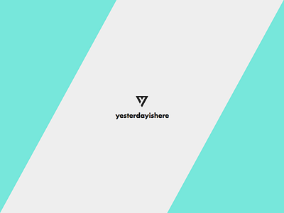 Yesterdayishere logo blog branding futura logo personal yesterdayishere