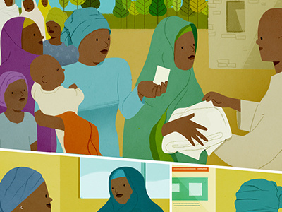 Nigeria africa health illustration nigeria