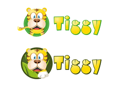 Tiggy Logo animal animals children kids logo logos tiger vector
