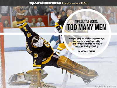 Three Little Words: Too Many Men bruins canadians hockey penalty
