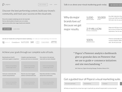 Every day I'm wireframin' lato marketing merriweather piqora web design wireframe