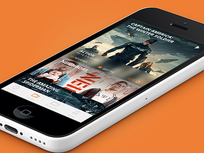 Fandango Reboot browse cream fandango home screen movies nav orange reboot video