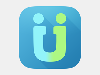 Uniiverse App Icon app app icon flat icon ios longshadow mobile