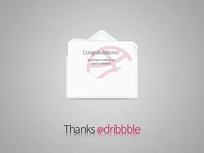 Hello! envelope invite thanks