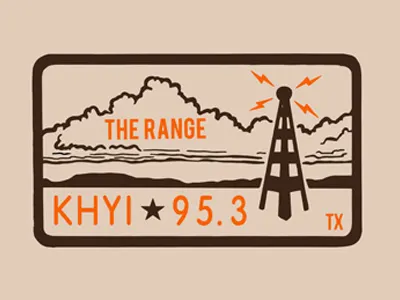 KHYI Trucker Hat Design radio radio tower texas trucker vintage