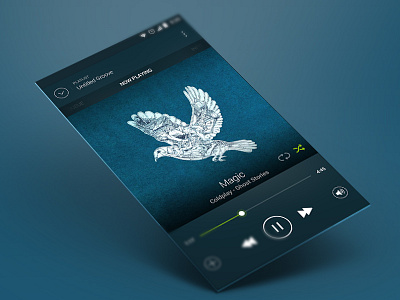 Magical app coldplay magic music player redesign spotify