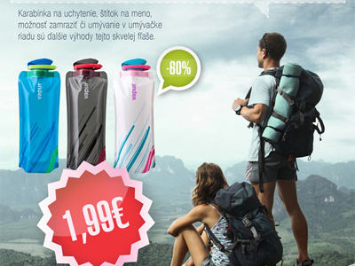 Vapur - Foldable Water Bottle Flyer bottle flyer foldable tourist vapur water