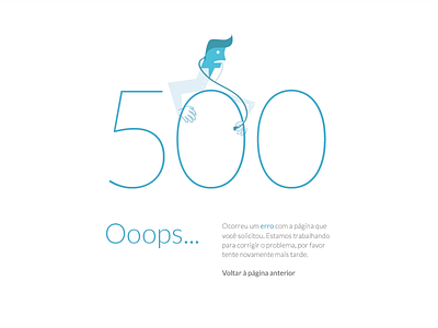 Page 500 500 app blue design flat ilustration look portugal scytale ui vector