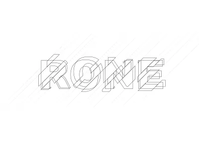Rone typography custom lettering logo logotype type typography