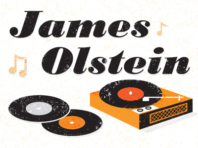 jamesolstein.com illustration philadelphia record player records