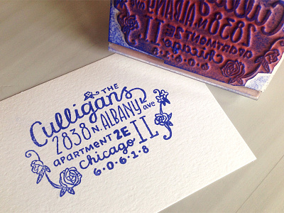 Why are stamps so magical? address illustration ink lettering stamp