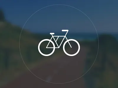 Bikon bicycle bike icon line line work transportation vector